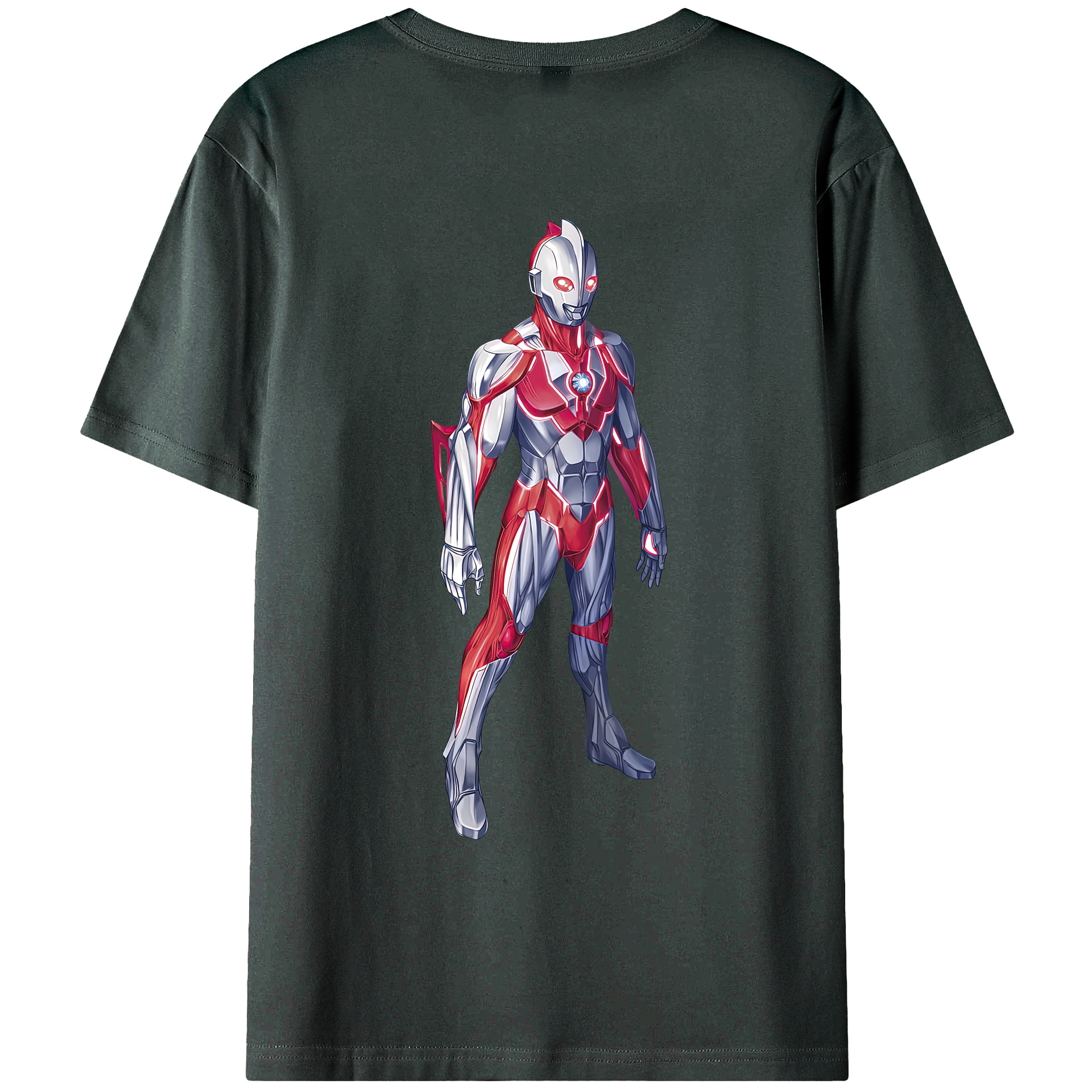 （画像用） ウルトラマン Ultraman 綿100％ メンズ半袖Tシャツ（バックプリント） 通気性